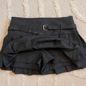 Zara Plaid Skort w Belt